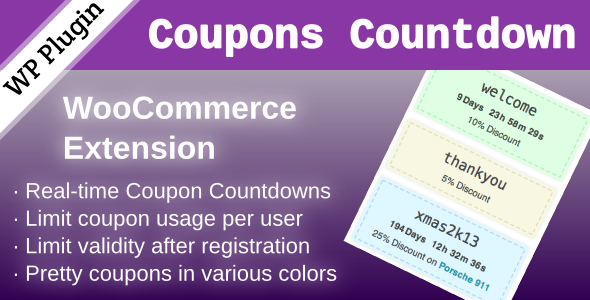 Coupons Countdown Woocommerce