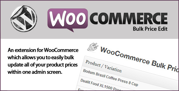 bulk price edit woocommerce