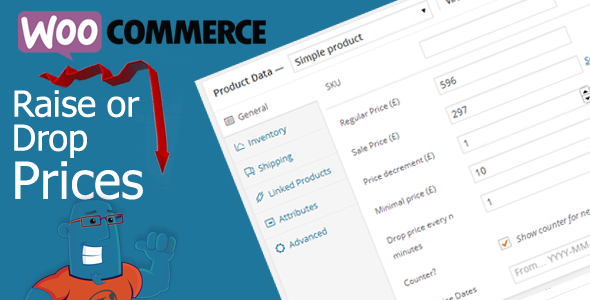 drop prices woocommerce