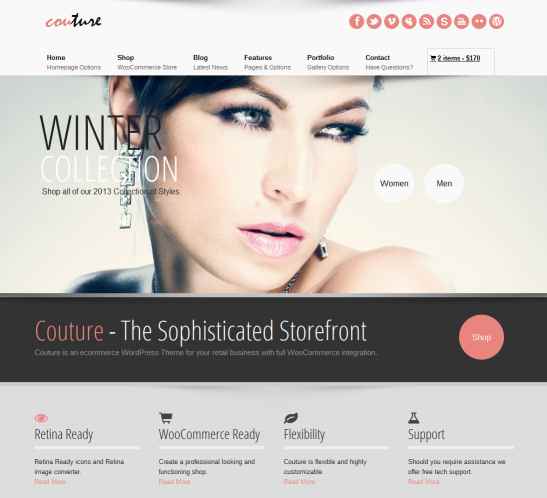 Couture wordpress woocommerce theme