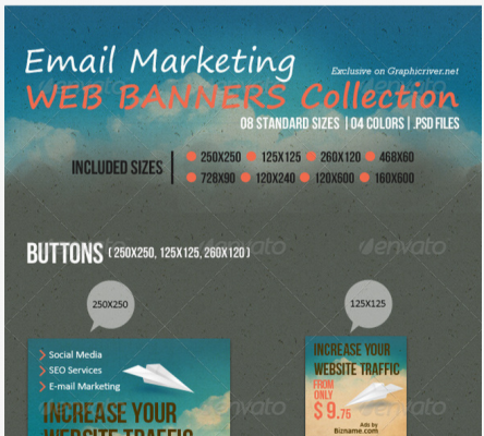 Web Elements   Email Marketing Web Banners Collection   GraphicRiver